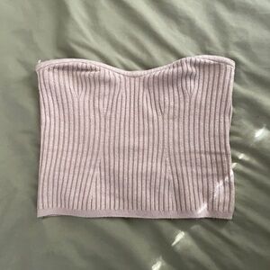 Isabelle's Cabinet Ribbed Strapless Tube Top